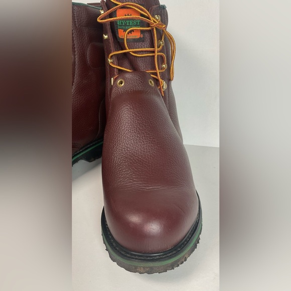 Vintage Wolverine Hy-Test Metatarsal Guard Boots 12 D Steel Toe USA Made - Picture 3 of 15